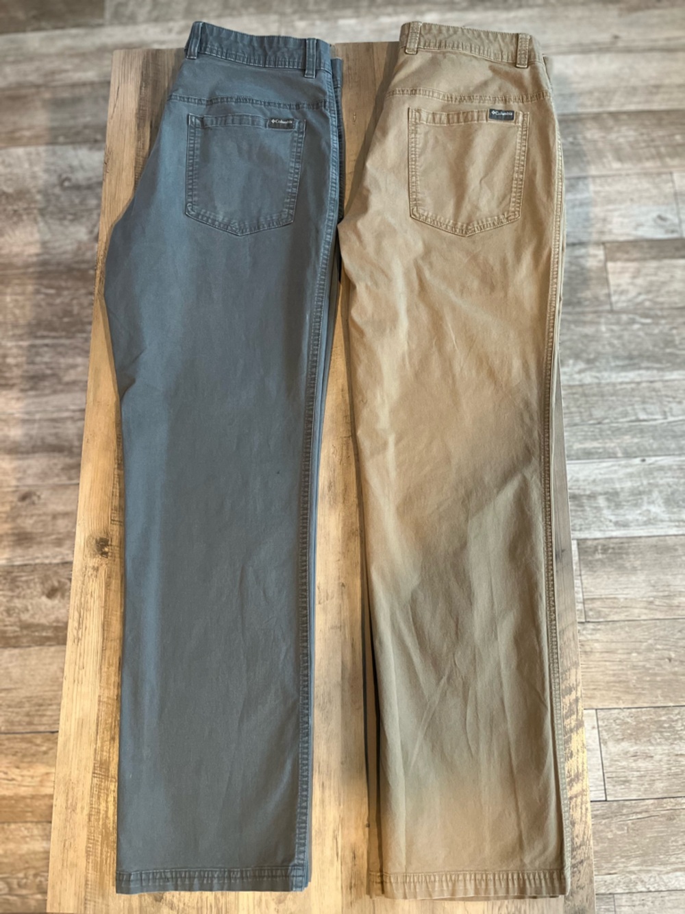 Columbia Men’s Rapid River Pants - Gray and Khaki bundle - Picture 8 of 9